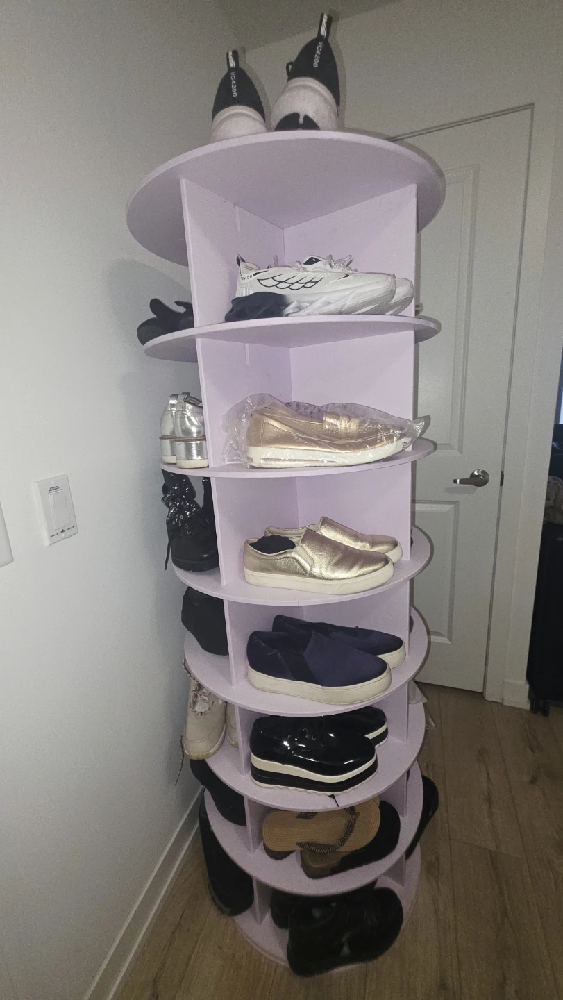 Rotating Shoe Rack - Lavender - photo 2