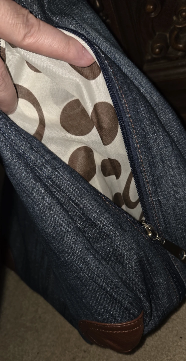 Denim large purse - photo 4