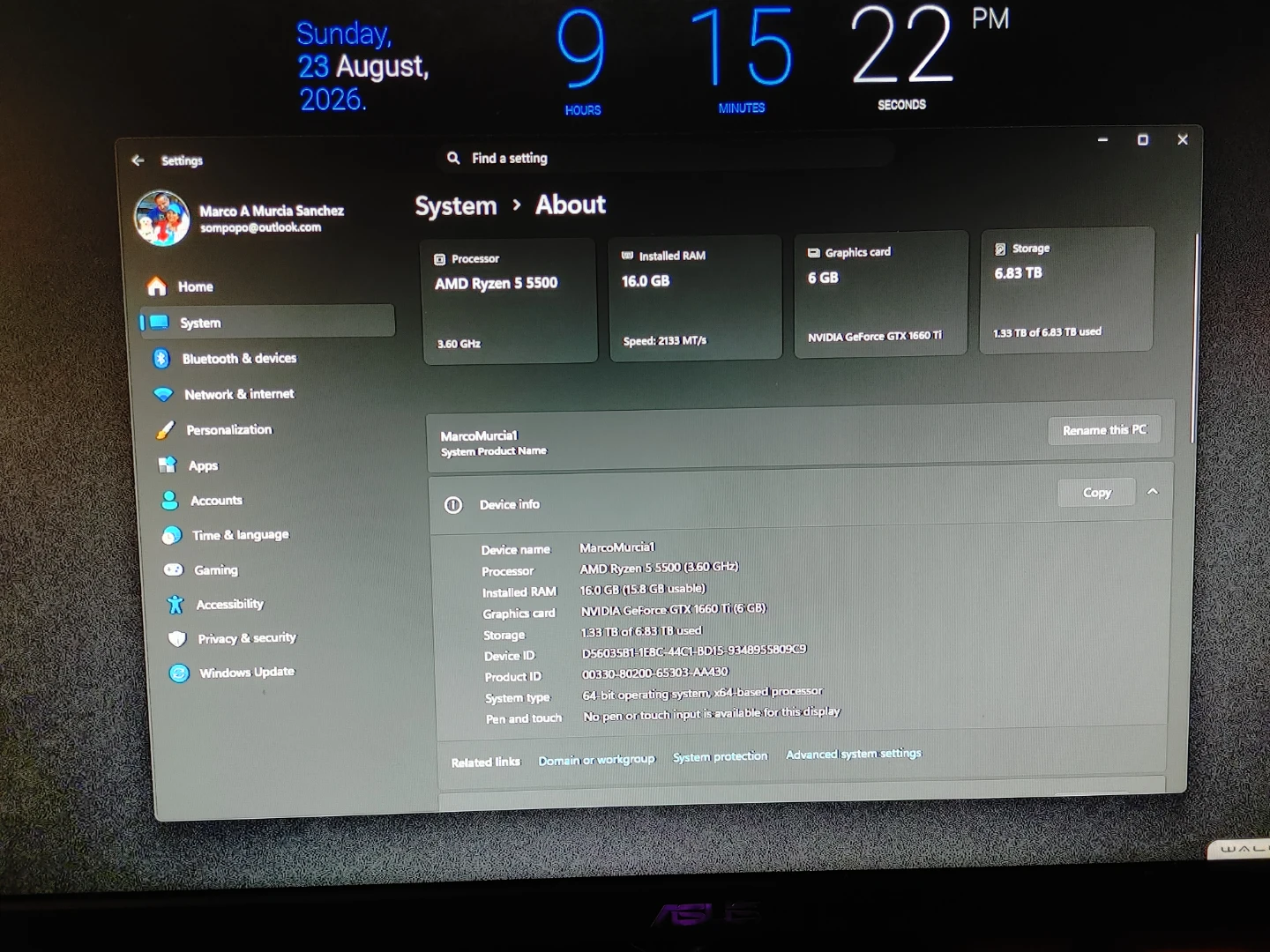 AMD Ryzen 5 5500 Gaming PC - 16GB RAM, 6.83TB Storage - photo 4