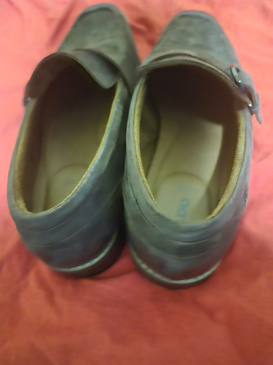 ALDO Men's Grey Loafers with Buckle - Size 9 - photo 2