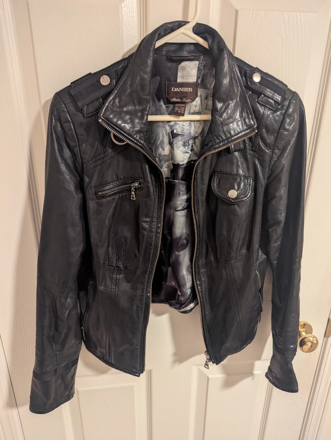 Danier Biker Style Leather Jacket