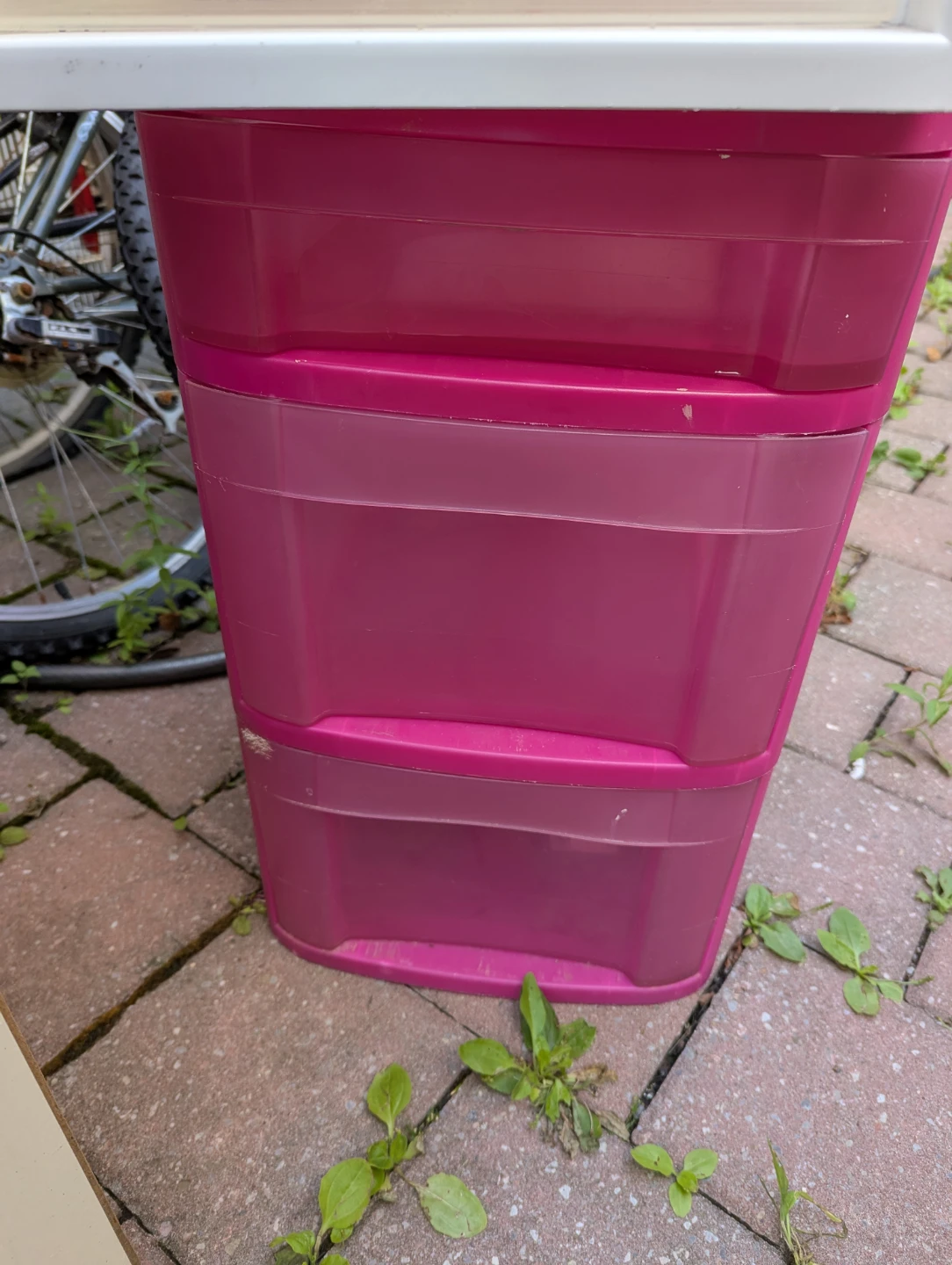 3-Drawer Plastic Storage Unit