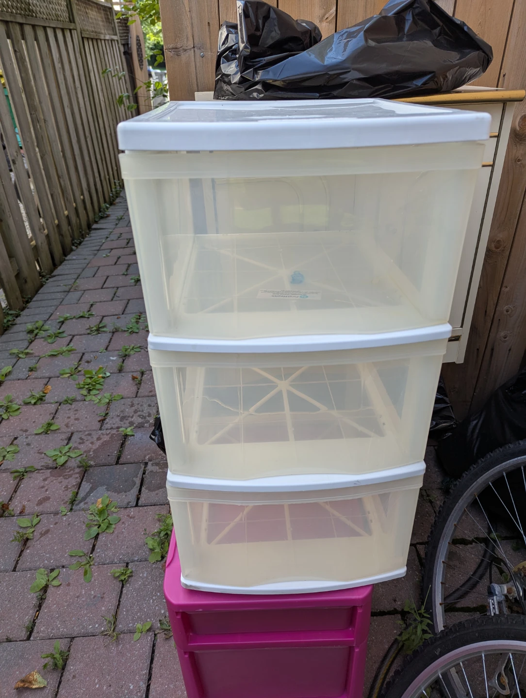 3-Drawer Plastic Storage Unit - photo 2