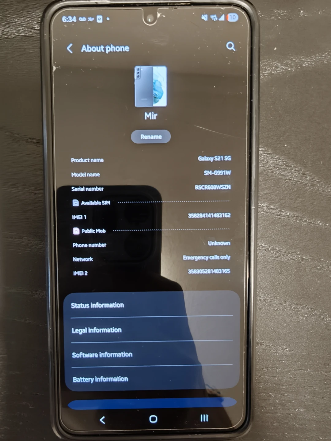 Samsung Galaxy S21 5G SM-G991W - photo 2