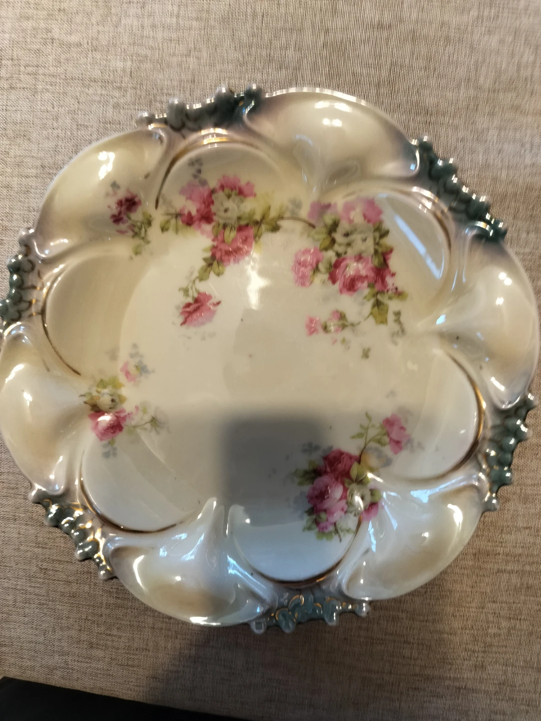 Victoria Austria Floral Footed Bowl