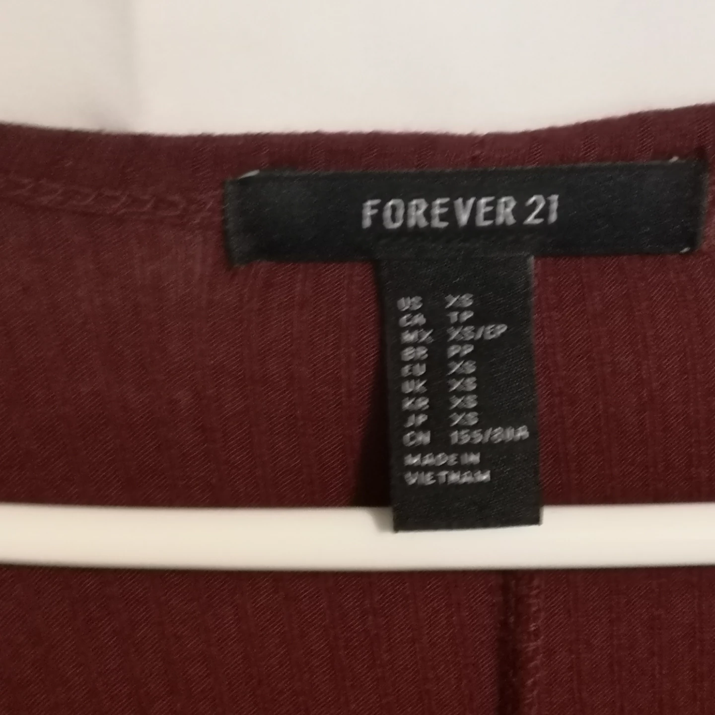 Forever 21 Burgundy Ribbed Duster Cardigan - photo 2