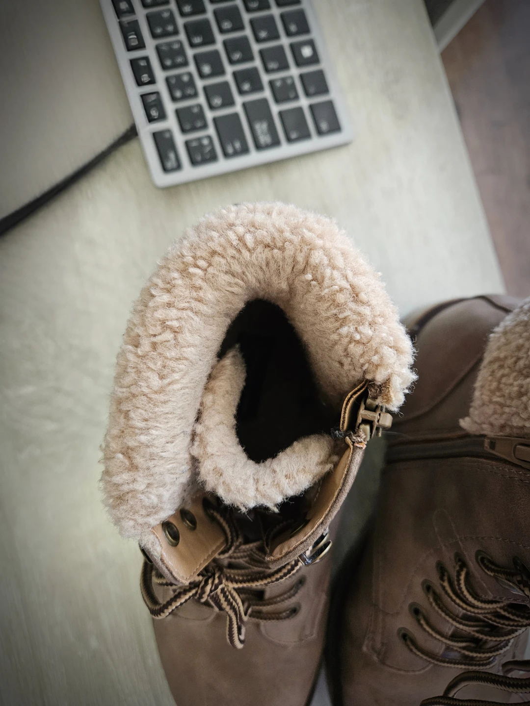 Women's Faux Leather Winter Boots - photo 3