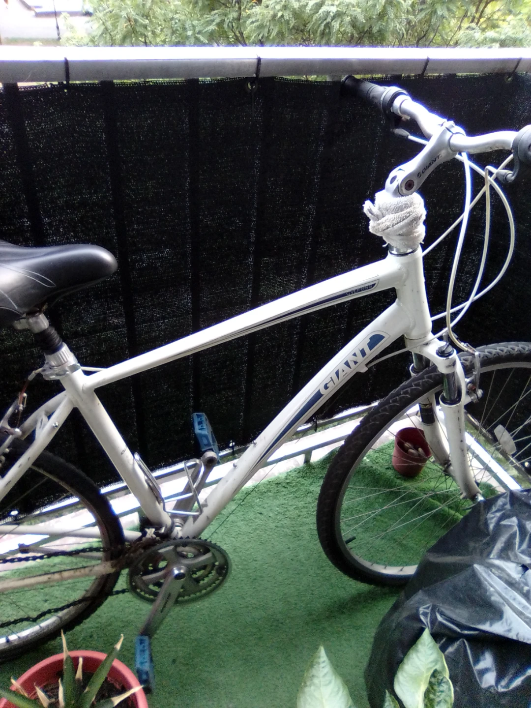 White Giant Hybrid Bike