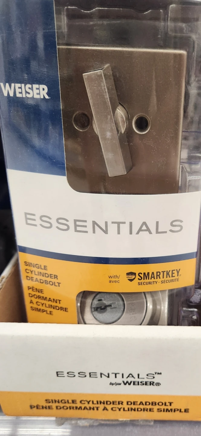 Weiser Essentials Single Cylinder Deadbolt