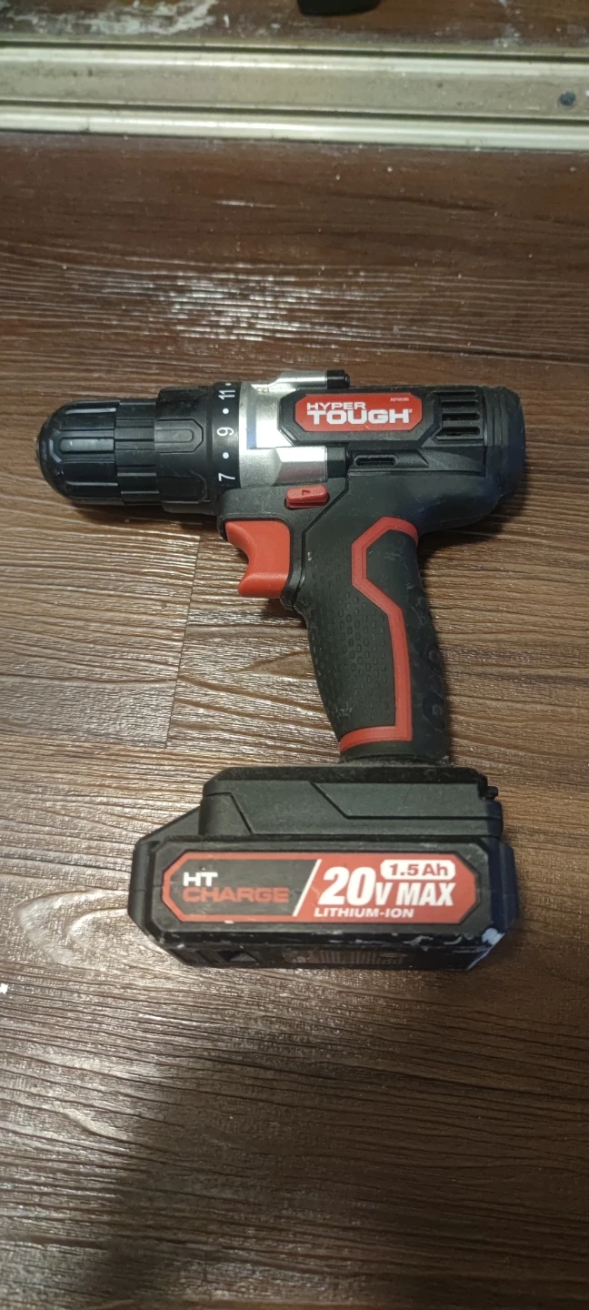 Hyper Tough 20V Max Cordless Drill with 1.5Ah Battery