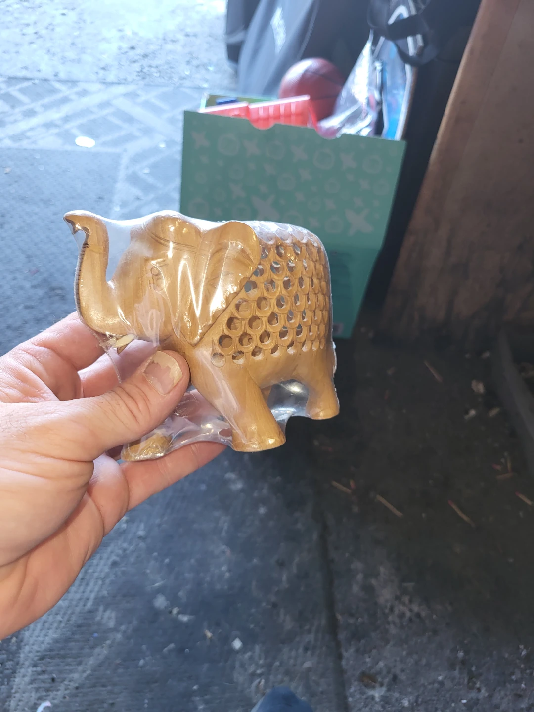 Wooden Elephant Trinket Box - photo 4