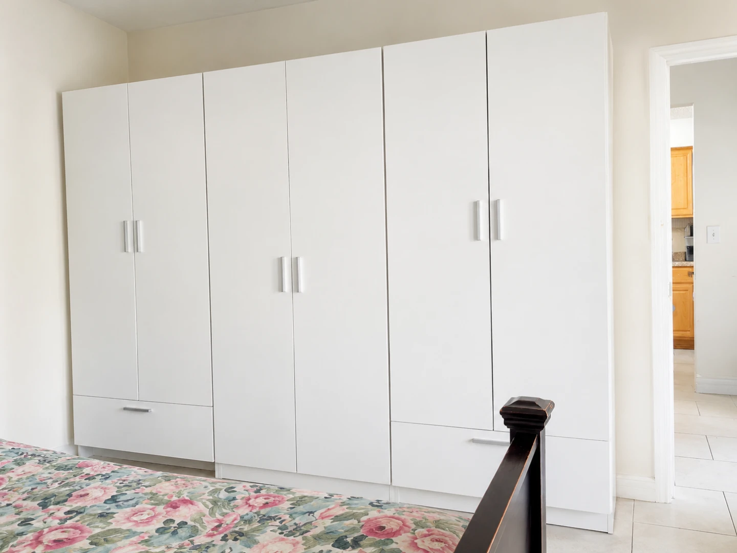 White Wardrobe with Drawers