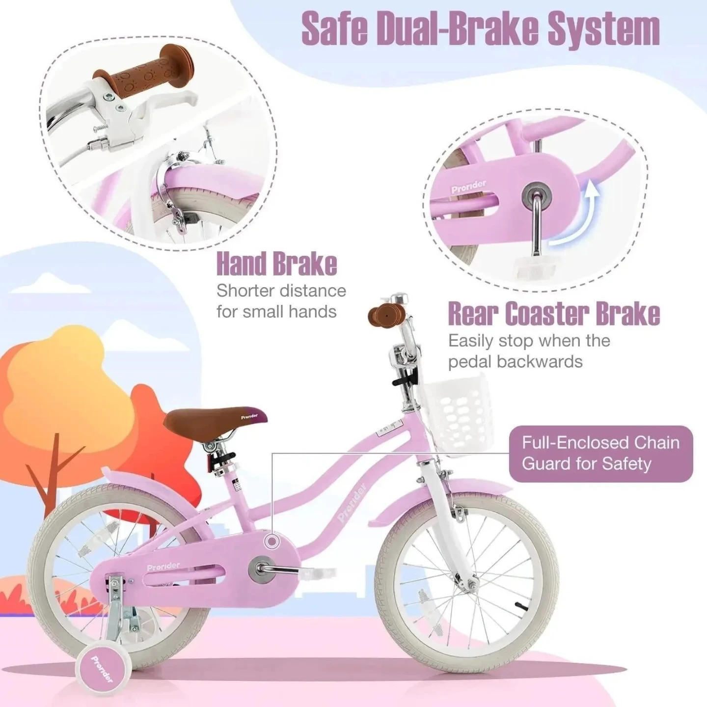 Prorider 16" Pink Carbon Steel Kids Bike - photo 2