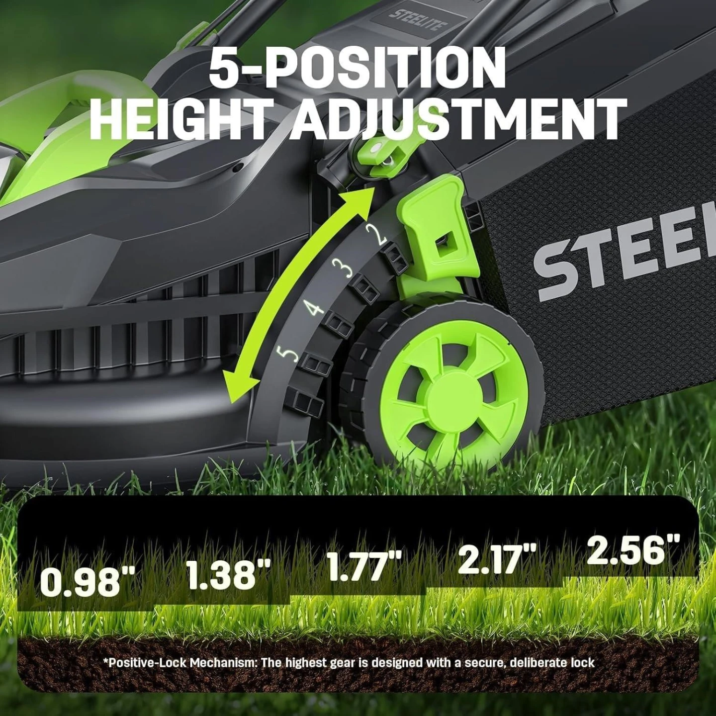 STEELITE Cordless Electric Lawn Mower - photo 3
