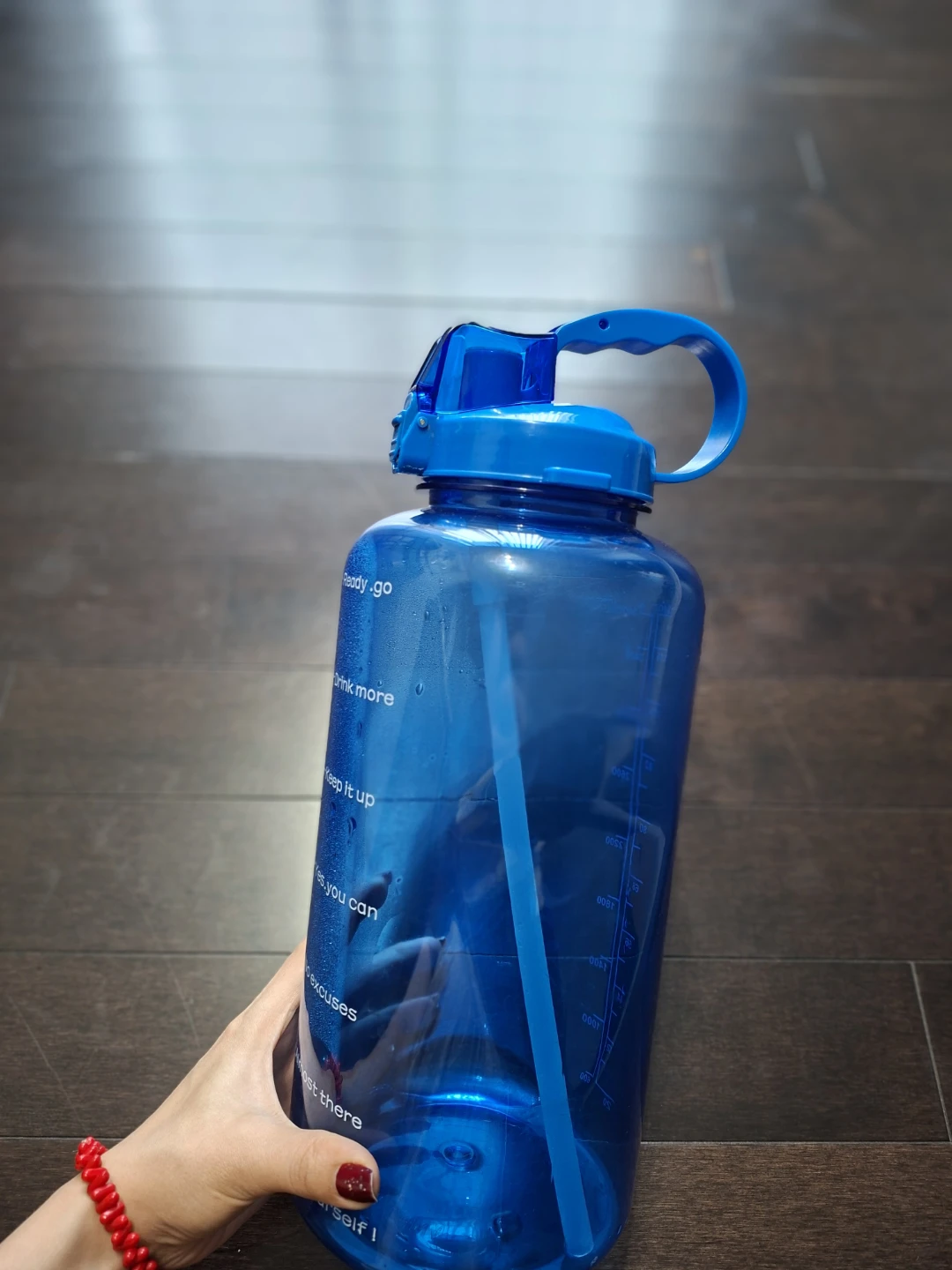Blue Motivational Water Bottle - photo 2