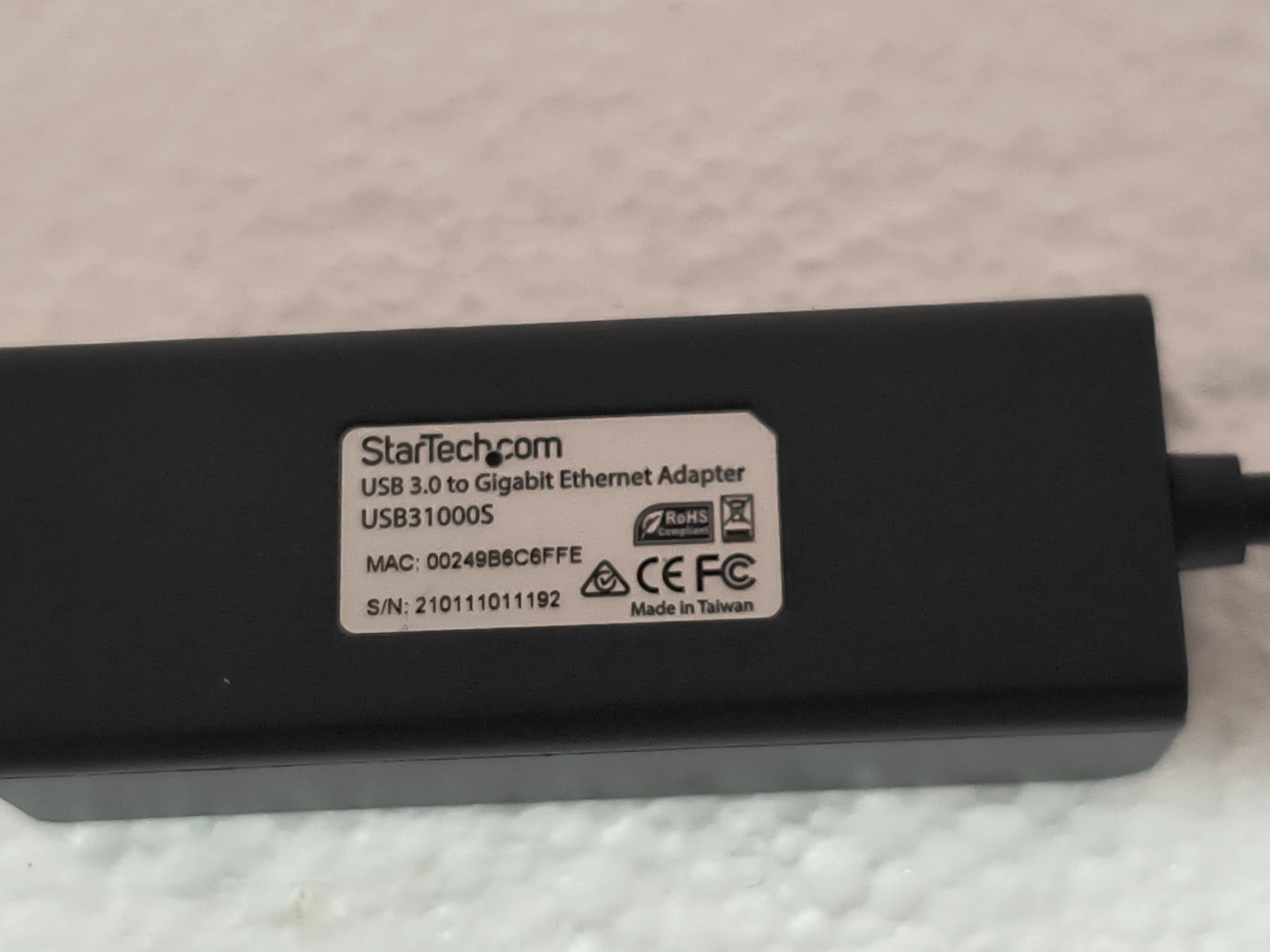 StarTech.com USB 3.0 to Gigabit Ethernet Adapter - photo 4