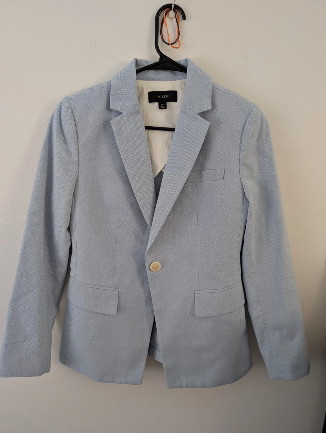 J.Crew Pastel Light Blue Cotton Formal Work Blazer 18"