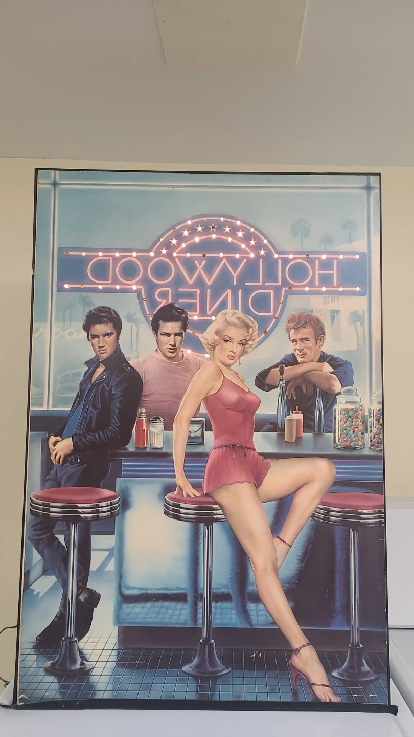 Vintage Hollywood Diner Light-Up Frame - photo 2