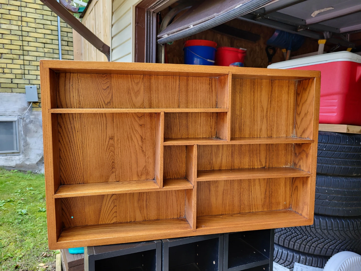 Wooden Shadow Box Display Shelf