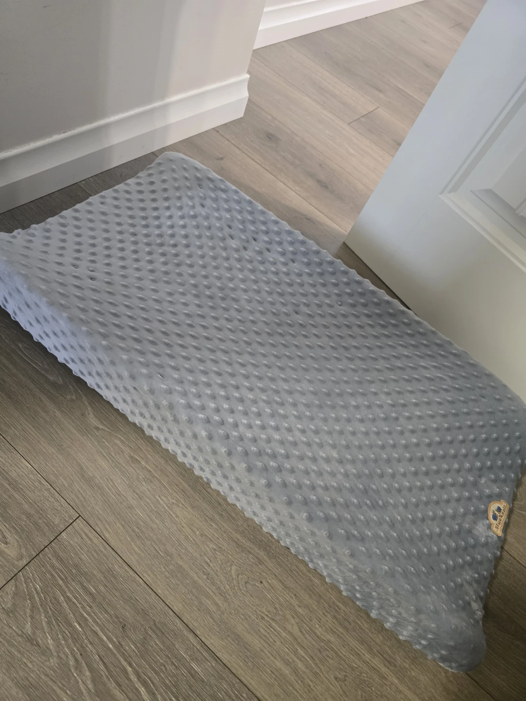 BlueSnail Grey Minky Changing Pad Cover