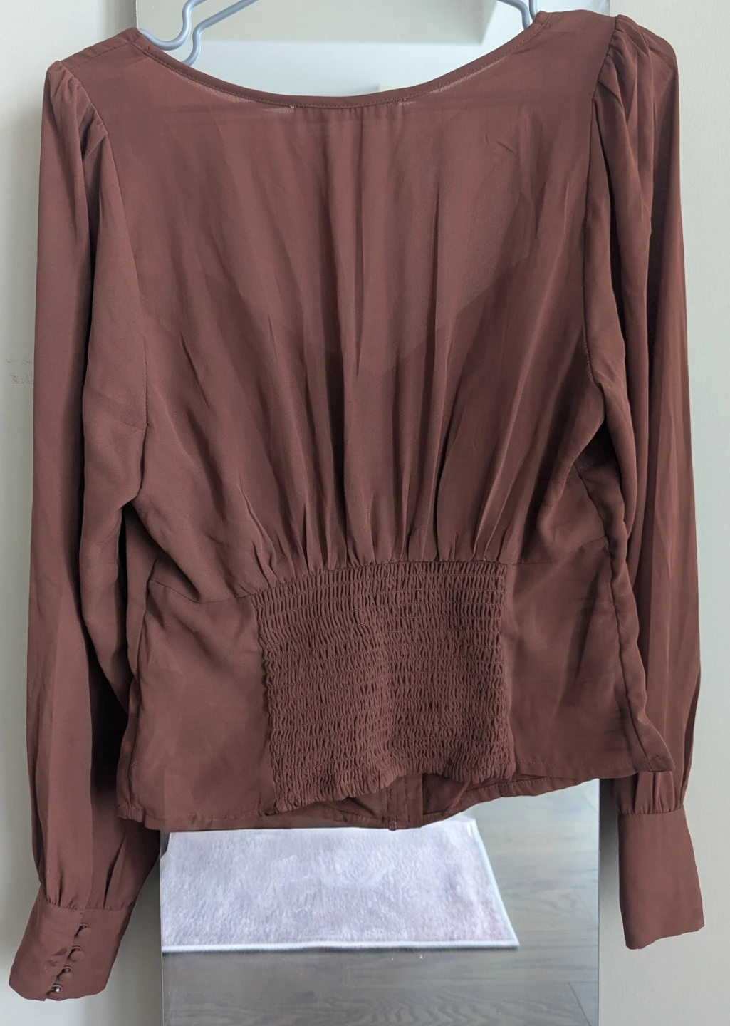 Abercrombie & Fitch Sweetheart Neckline Longsleeve Blouse - photo 2
