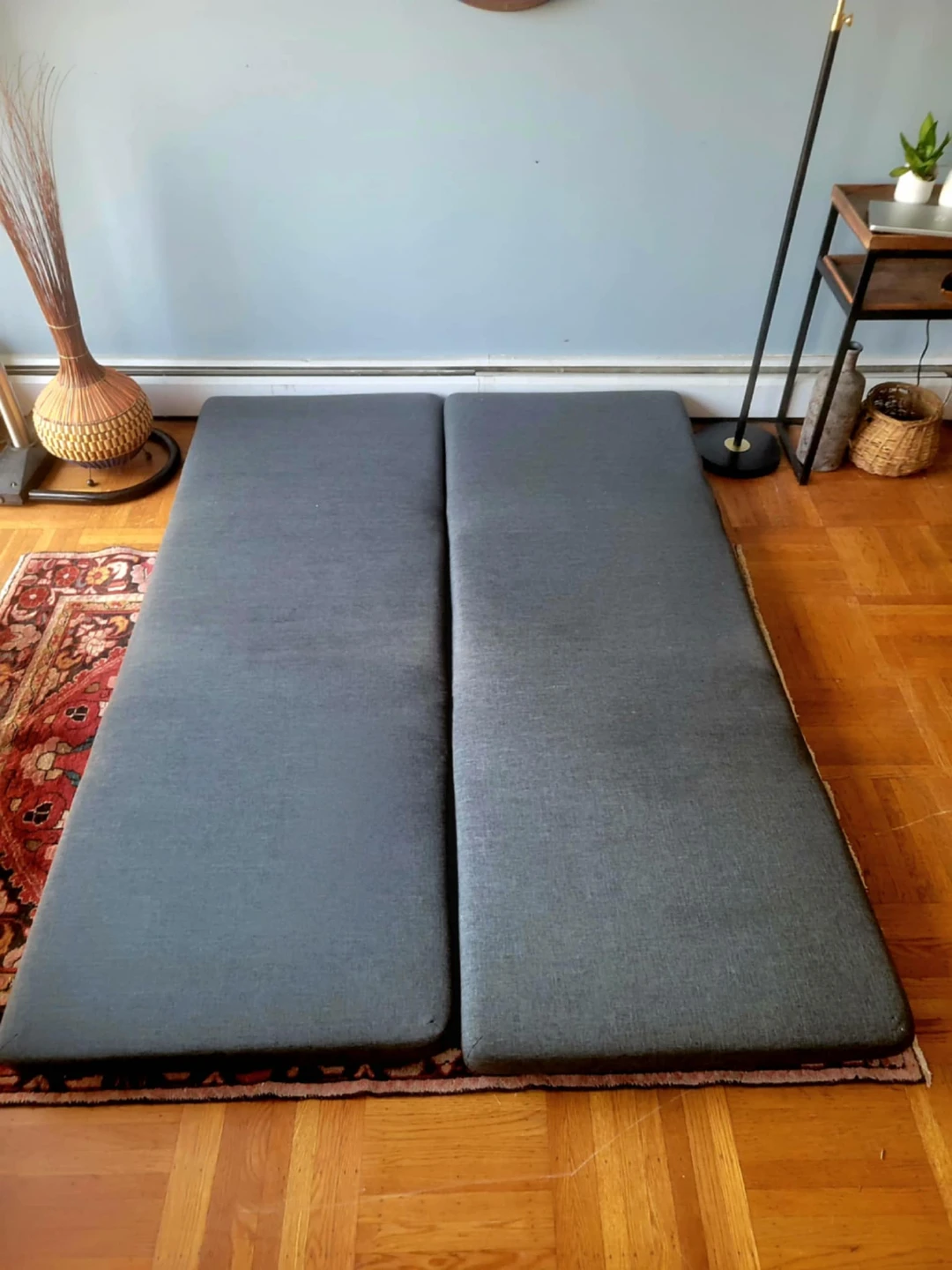 Convertible Grey Two Piece Sleeper Sofa/Chairs - photo 5