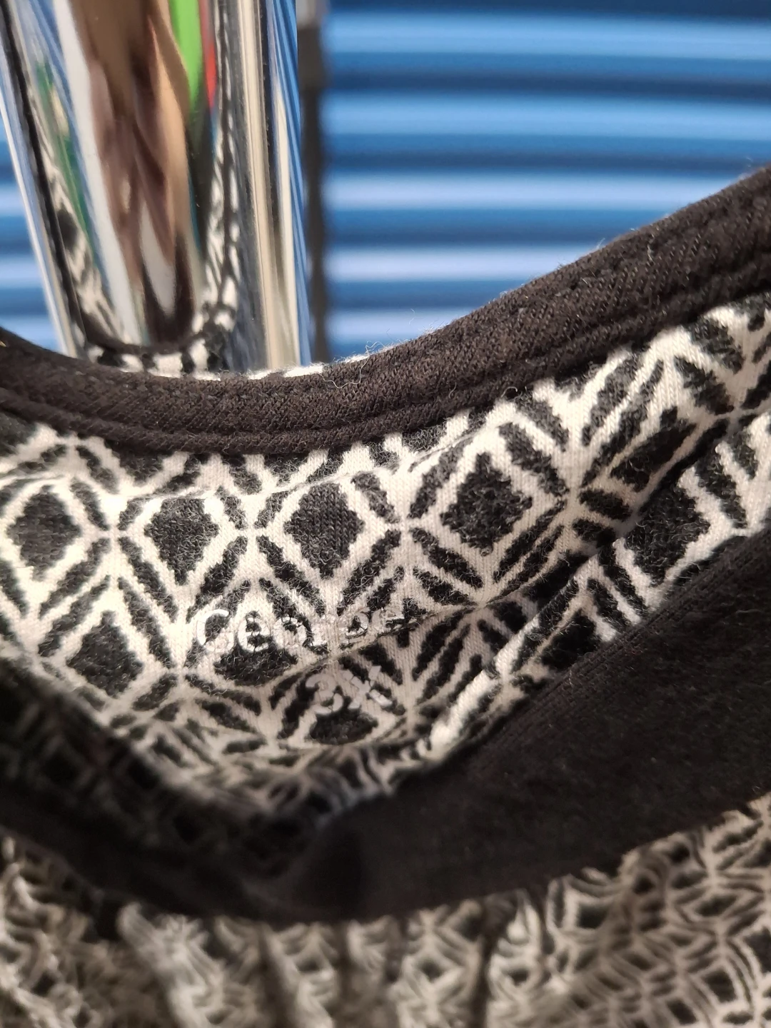 Black & White Diamond Print Dress - photo 2