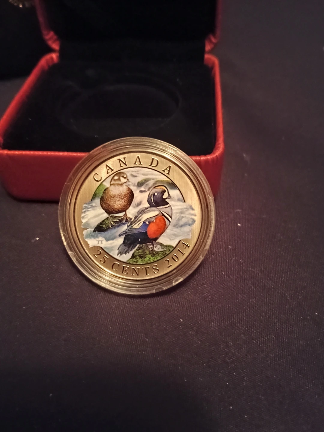 2014 Canada 25 Cents Coin with Ducks - photo 3