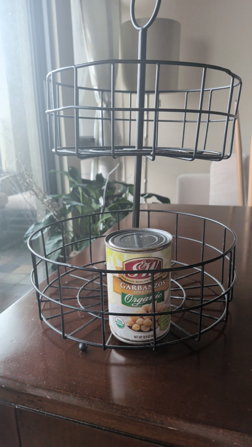 2-Tier Wire Basket Stand