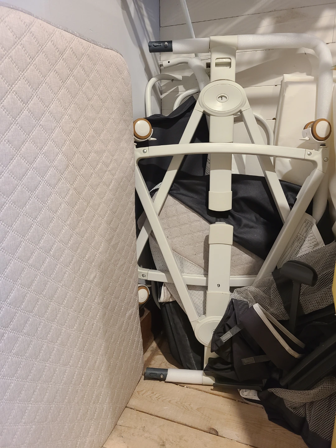 Portable Baby Bedside Bassinet - Light Grey