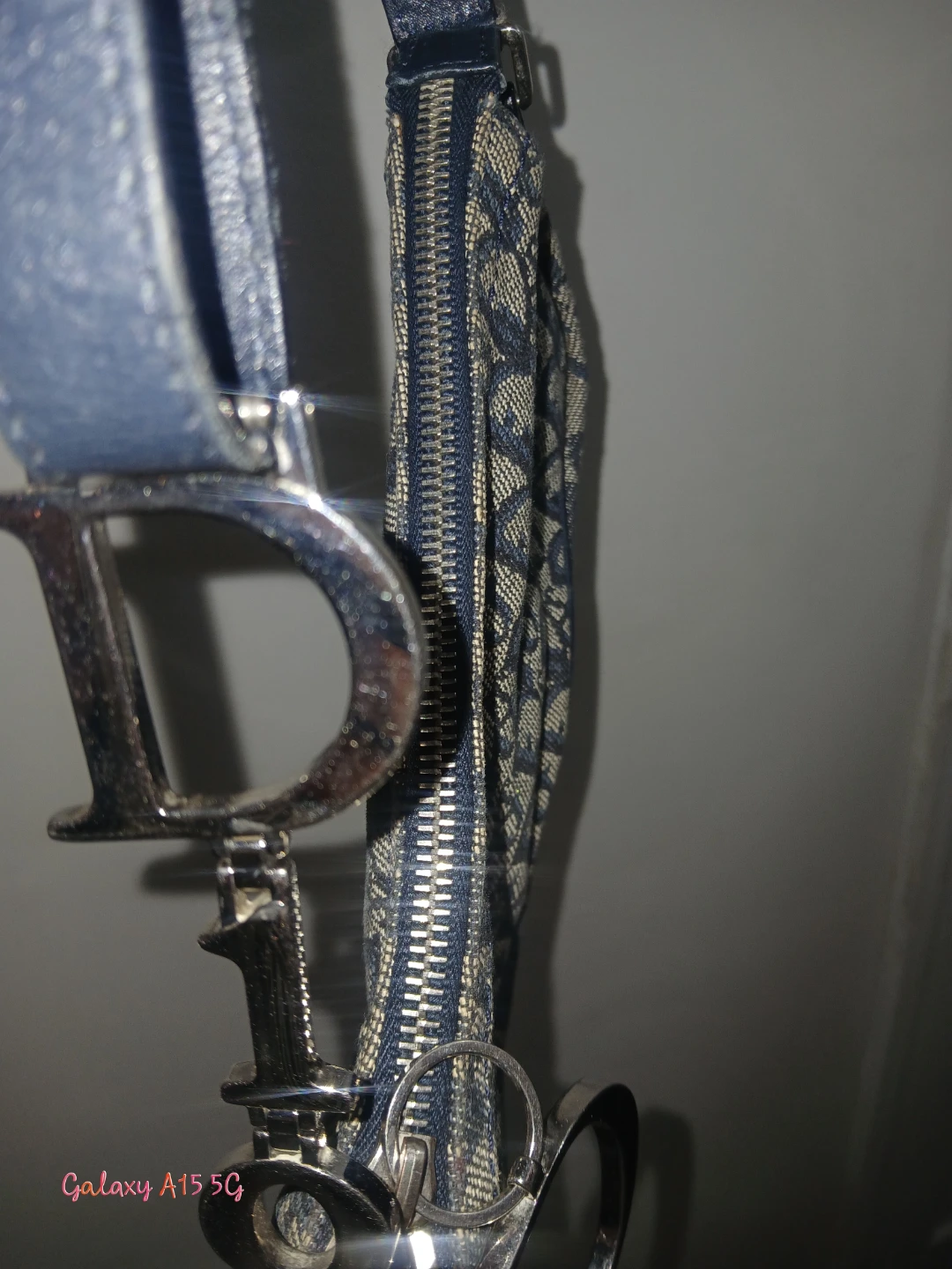 Dior Oblique Saddle Bag Mini Blue - photo 5