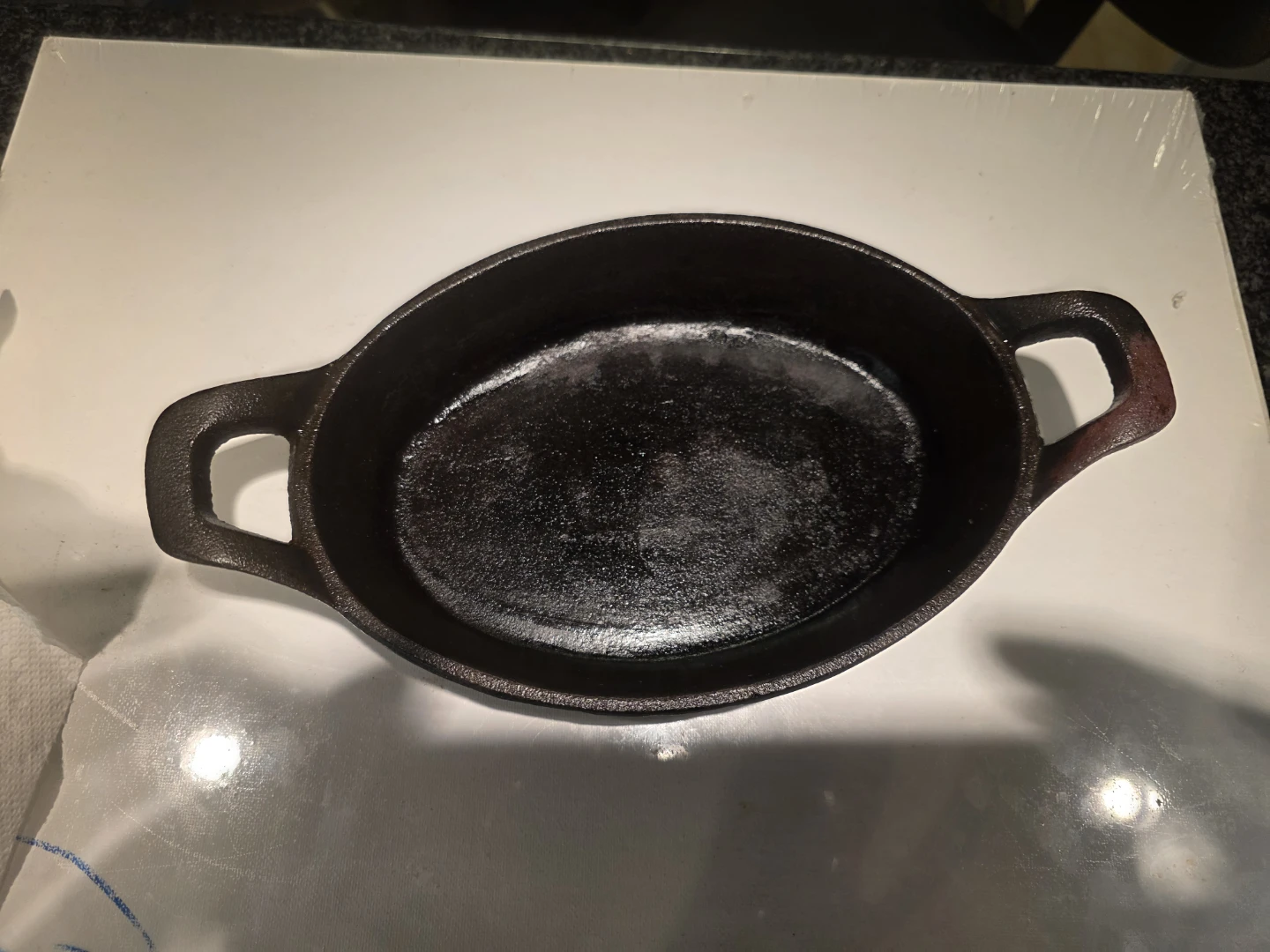 Vintage Oval Cast Iron Baking Dish