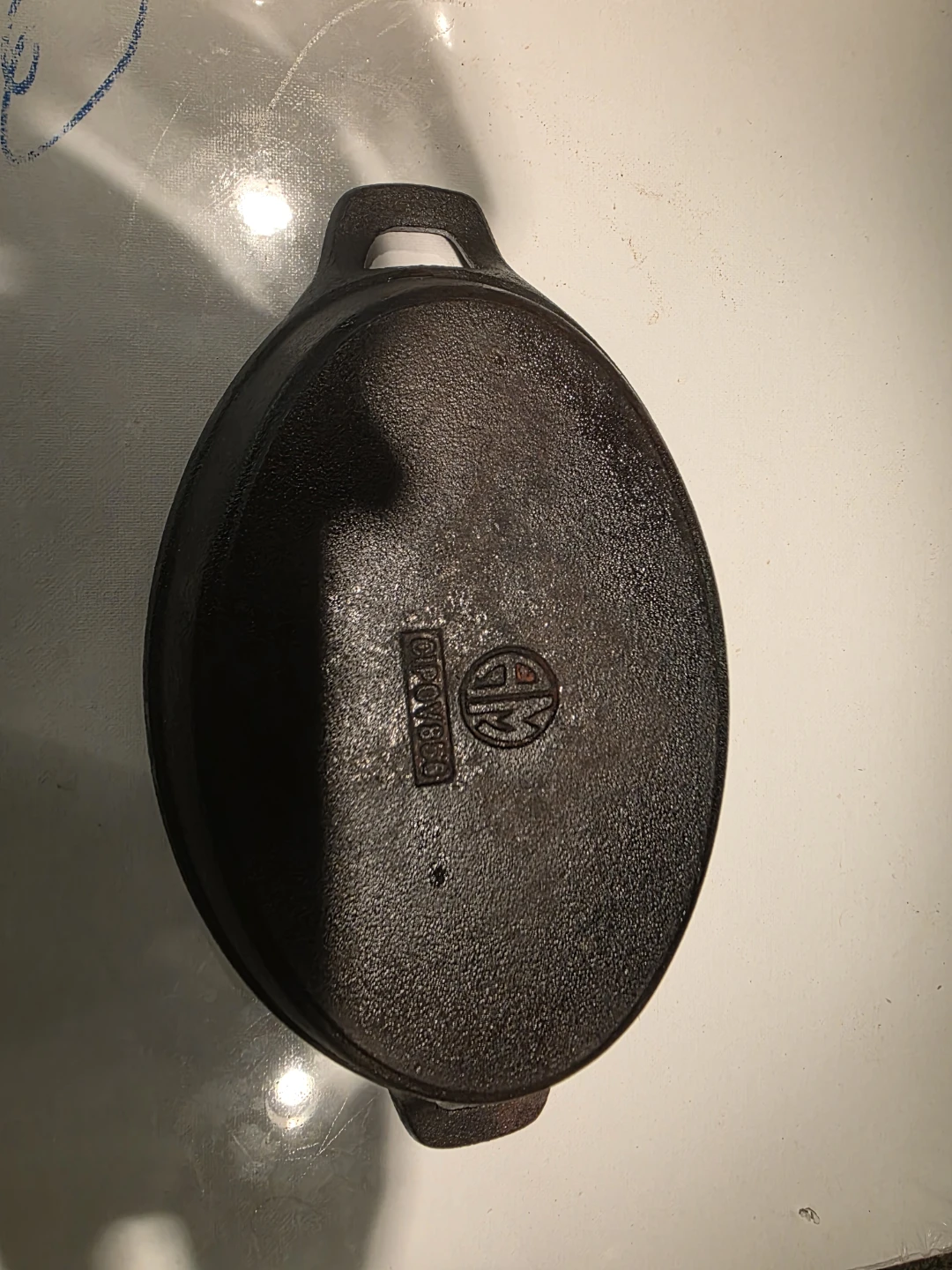 Vintage Oval Cast Iron Baking Dish - photo 3