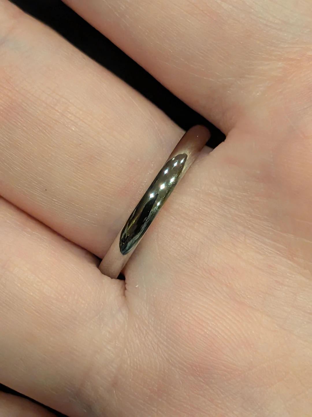 Size 7 Sparkly Spaced Half Eternity Band Ring - photo 2