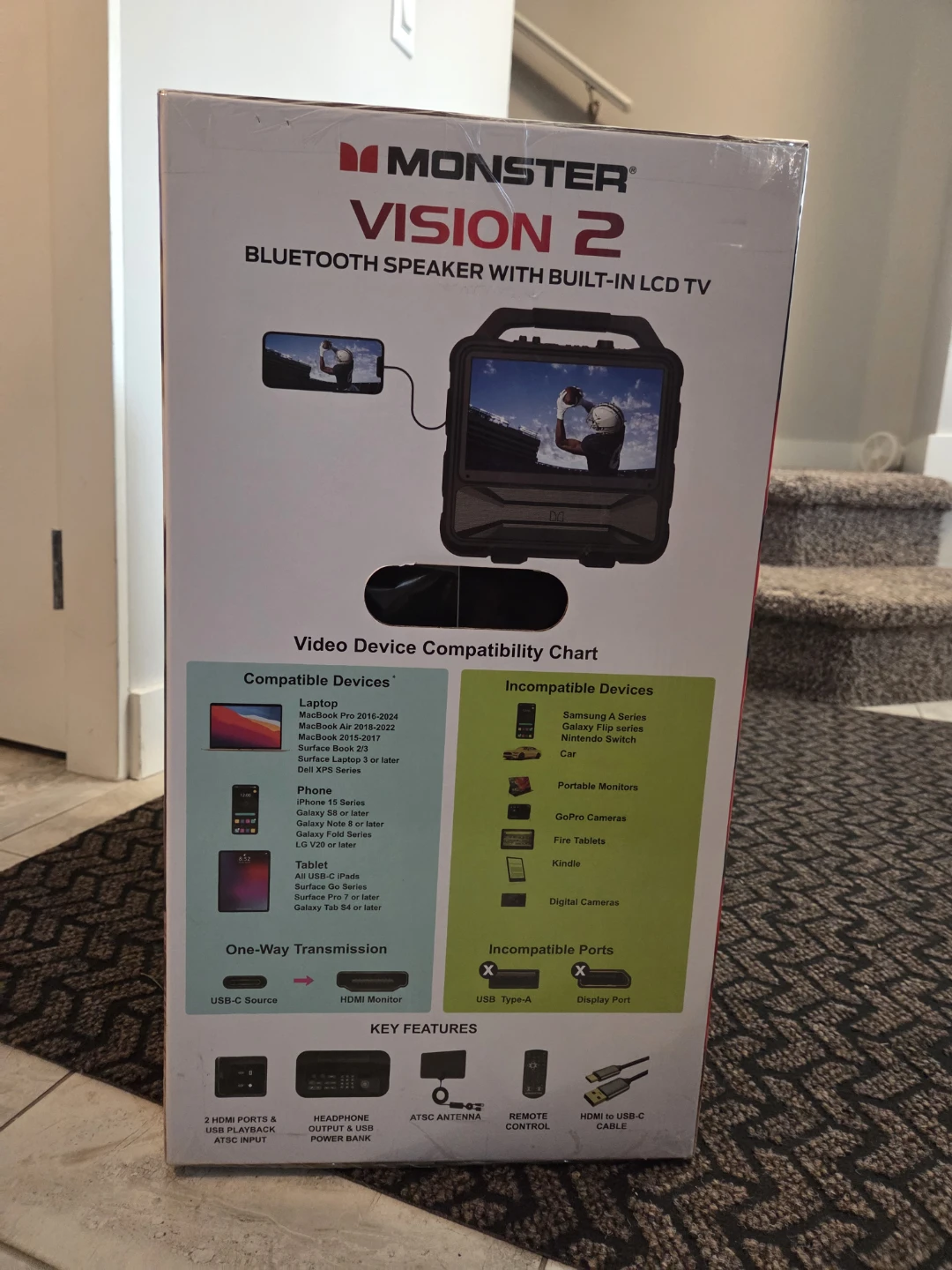 Monster Vision 2 Bluetooth Speaker with Built-in LCD TV - photo 3