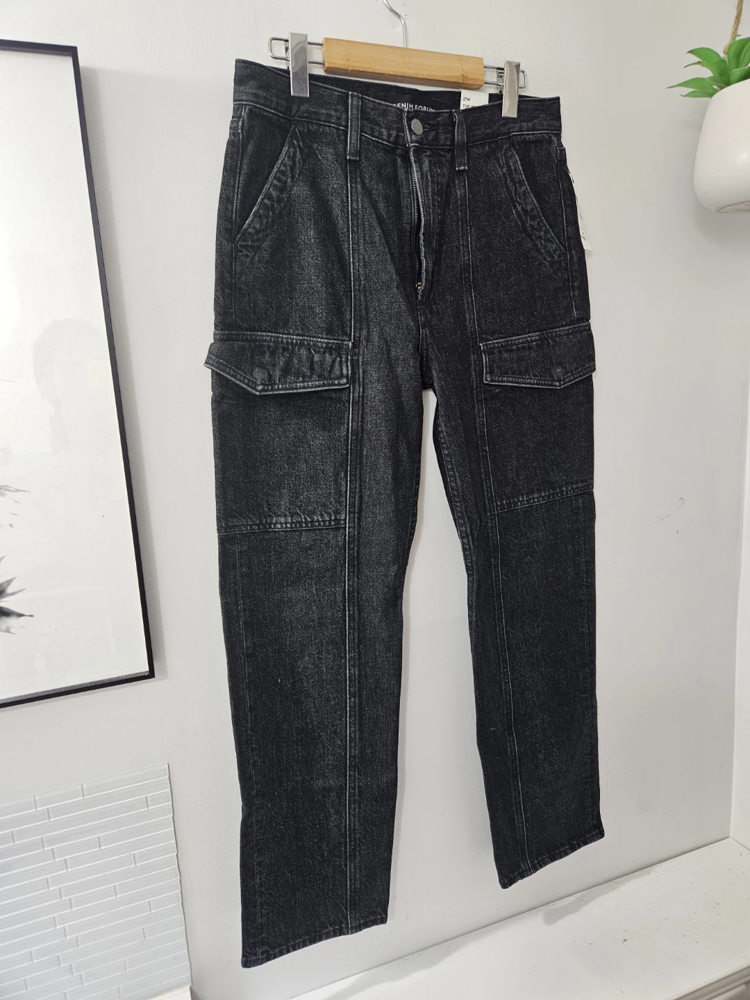 Denim Forum 90's cargo low rise slim jeans | size 27 - photo 3