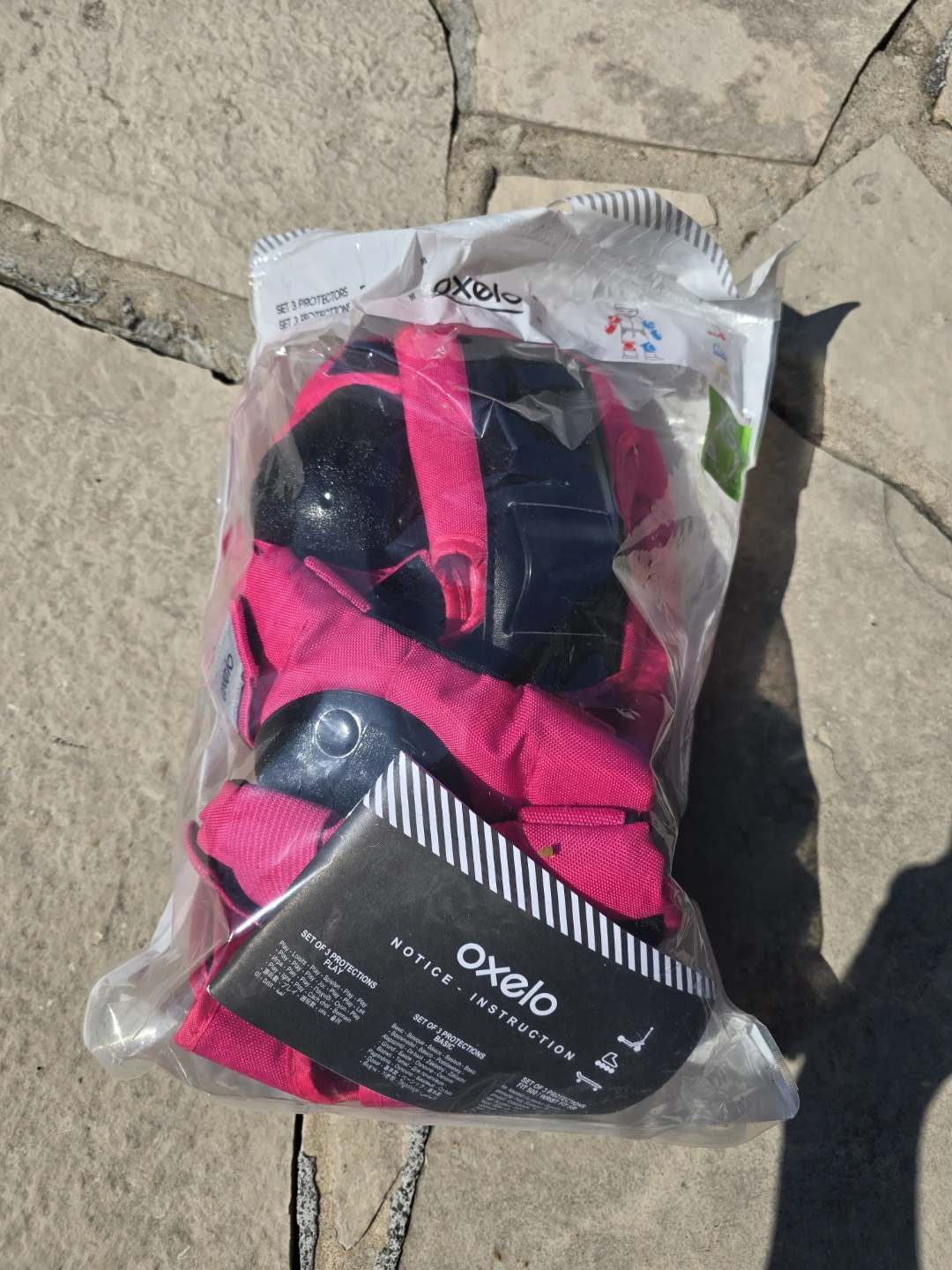 NEW kids Oxelo Protective Gear Set - Pink - photo 2