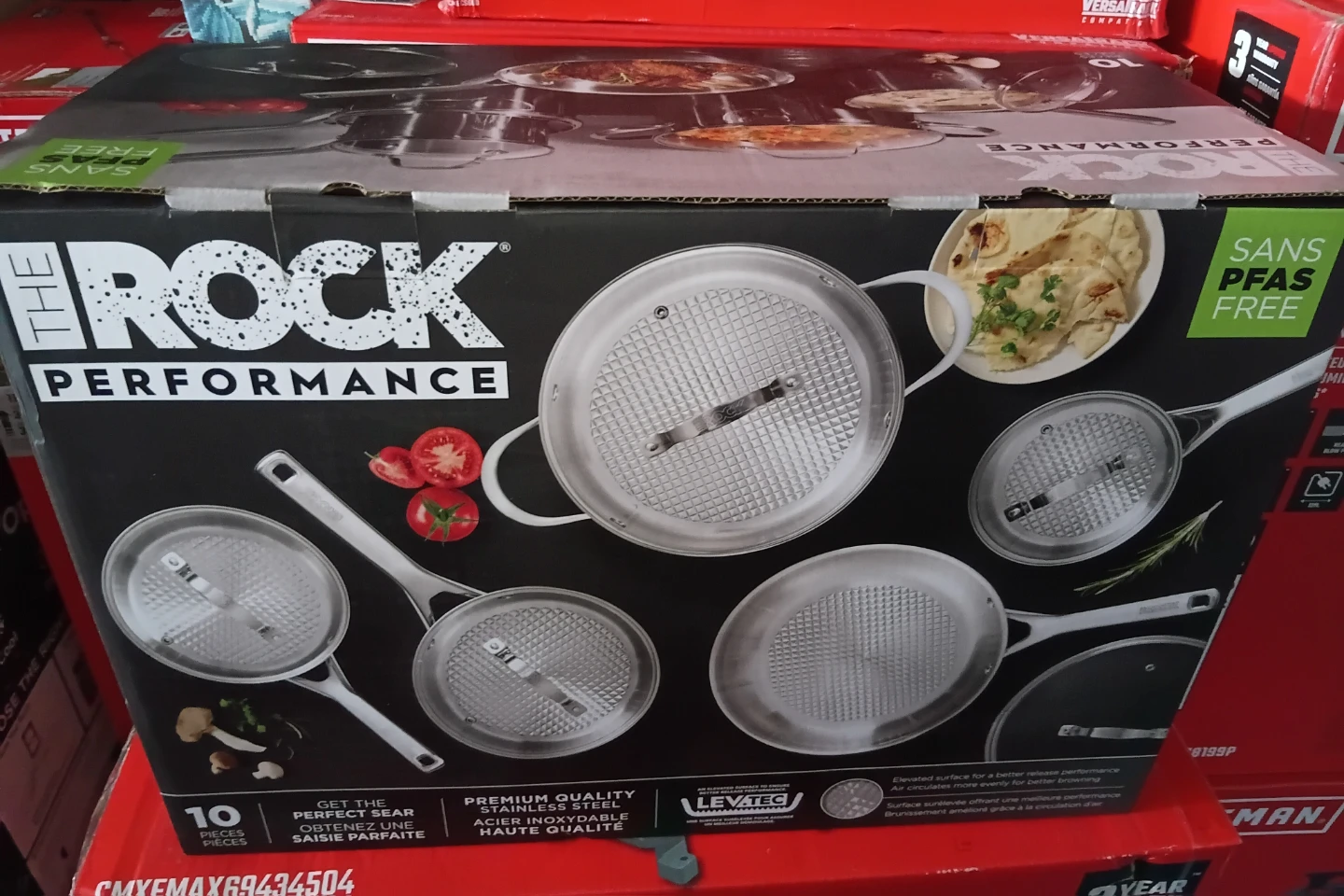 NEW The Rock 10-Piece Cookware Set