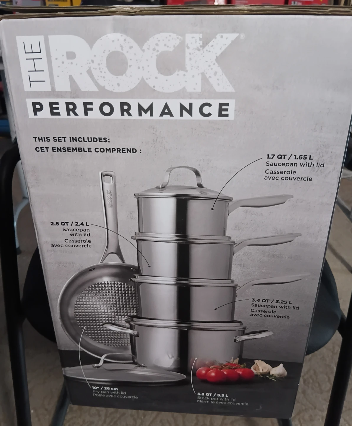 NEW The Rock 10-Piece Cookware Set - photo 2