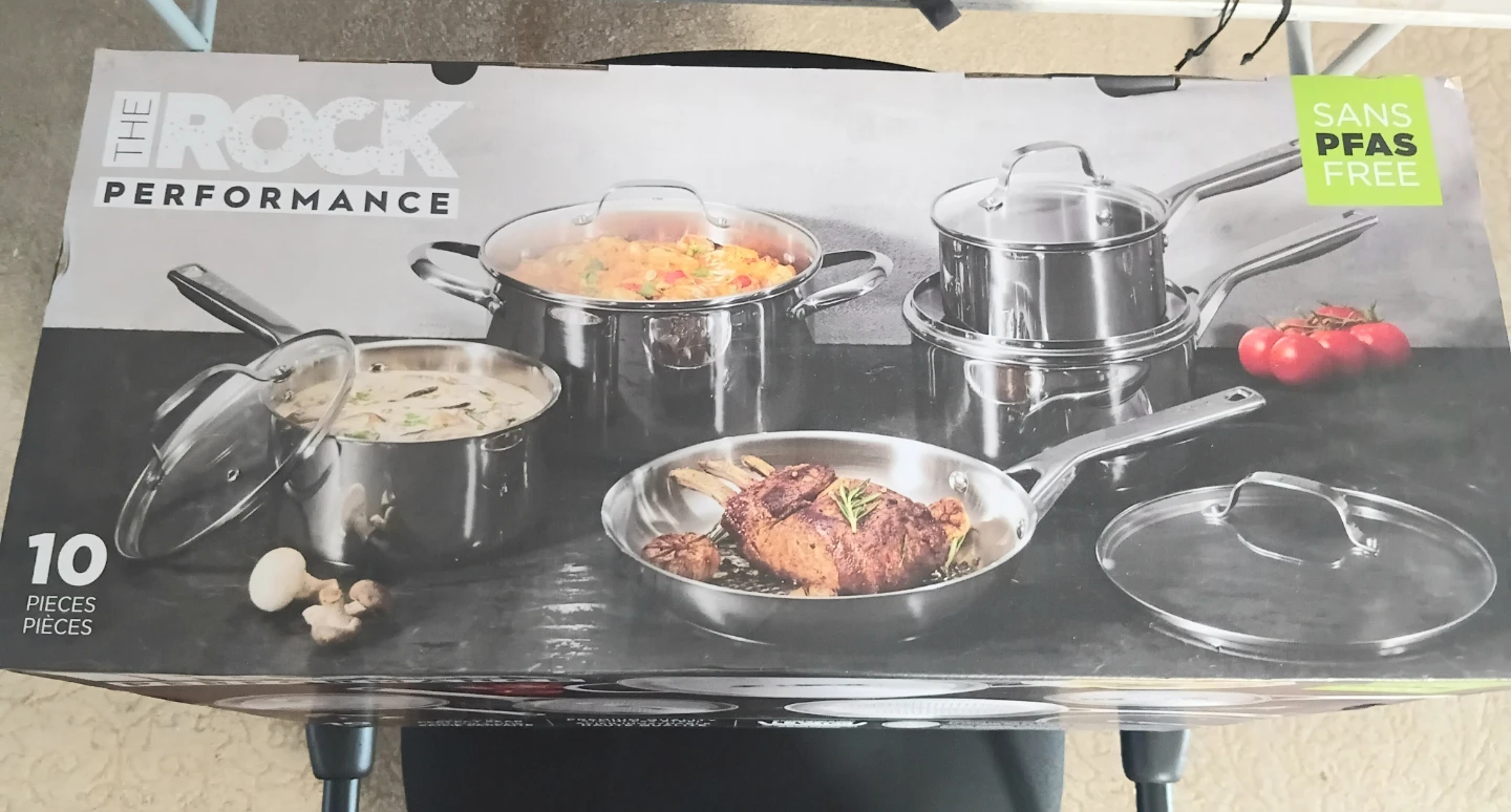 NEW The Rock 10-Piece Cookware Set - photo 3