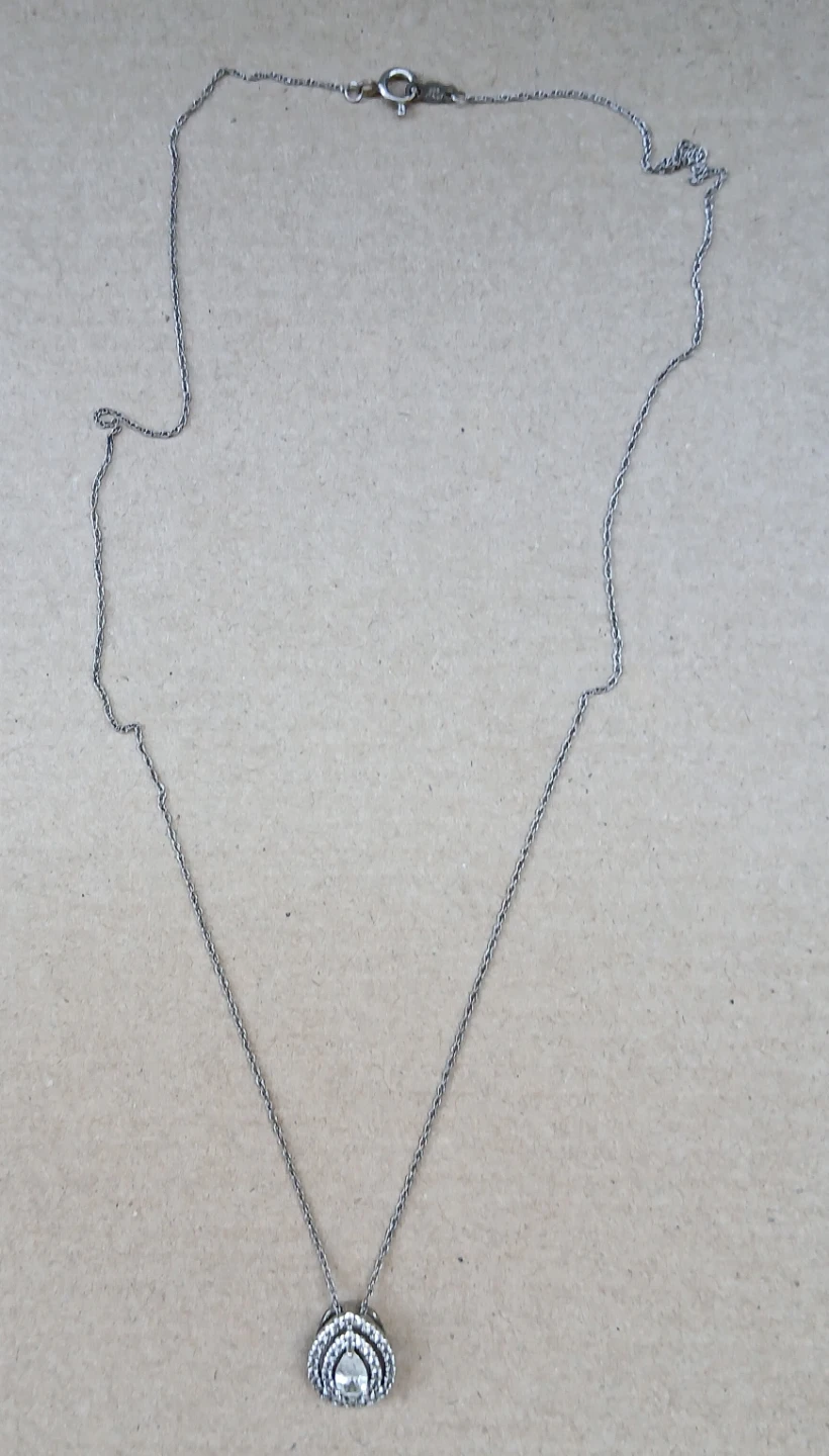 Sterling Silver Pendant Necklace with "FAJ" Stamp - photo 4