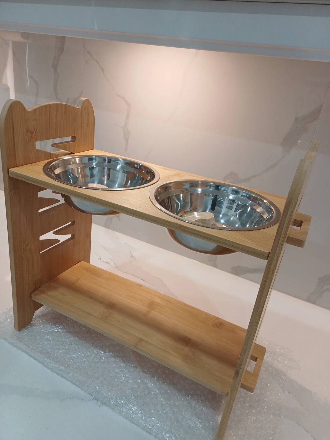 Bamboo Elevated Pet Food Bowls - photo 4