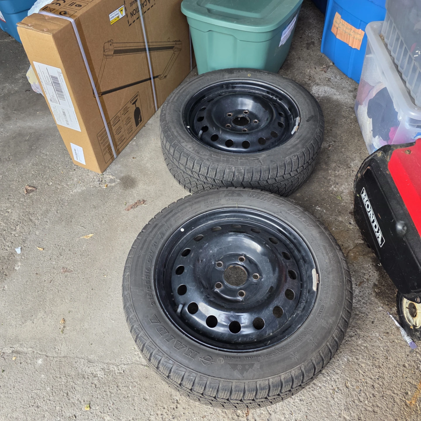 HONDA CIVIC 2 x HAIDA 215/55R16 97V XL winter tires 180 for 2