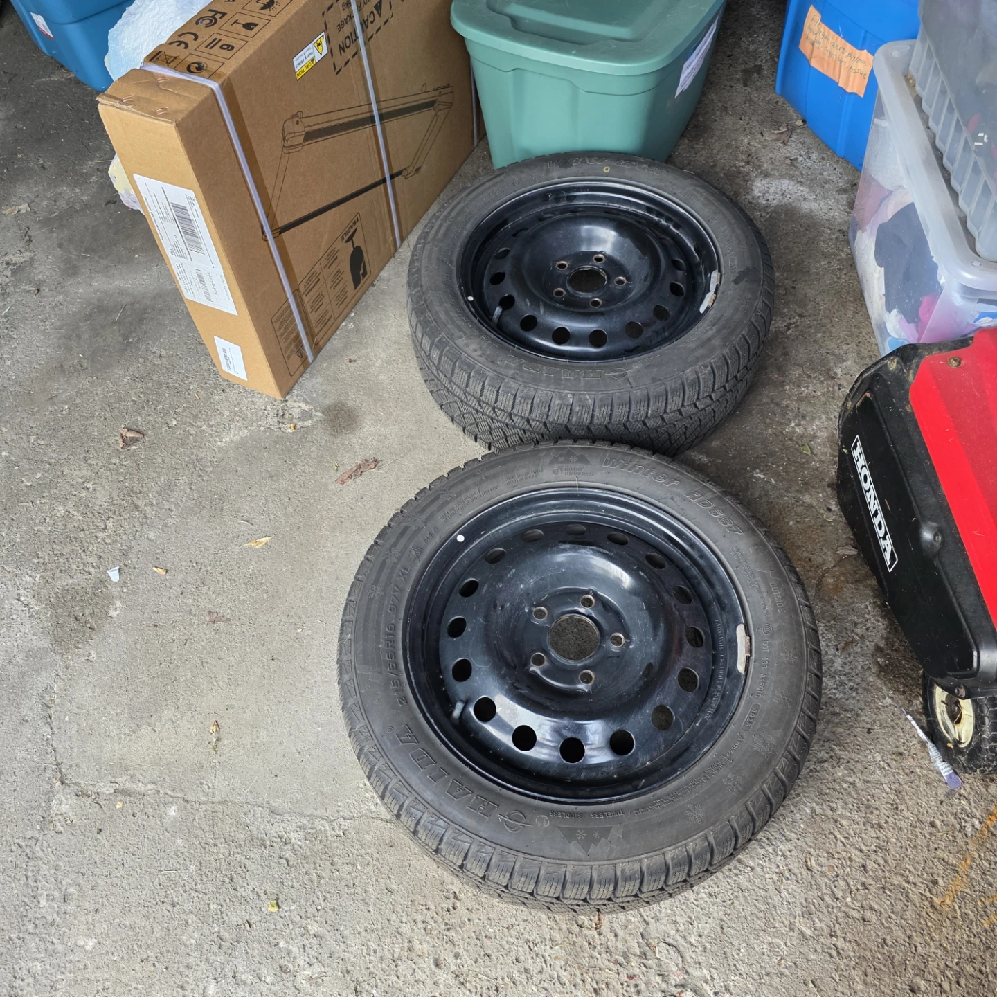 HONDA CIVIC 2 x HAIDA 215/55R16 97V XL winter tires 180 for 2 - photo 2