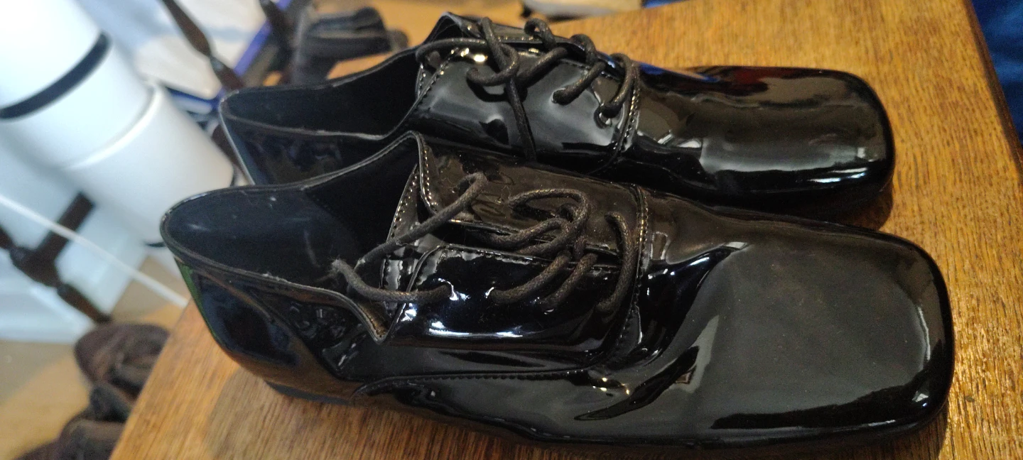 Black Patent Oxford Shoes - photo 3