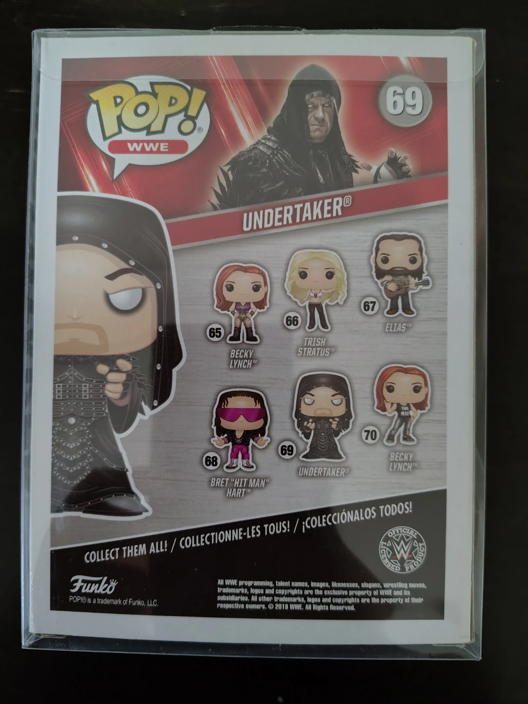 Official Funko Pop! WWE Undertaker #69 vinyl figure - photo 2