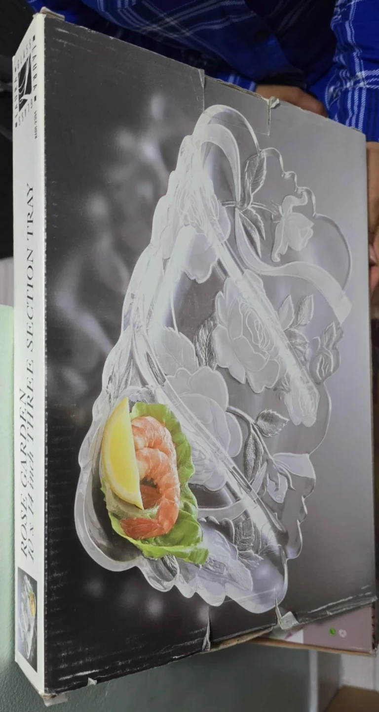 Laura Ashley Rose Garden Three Section Tray