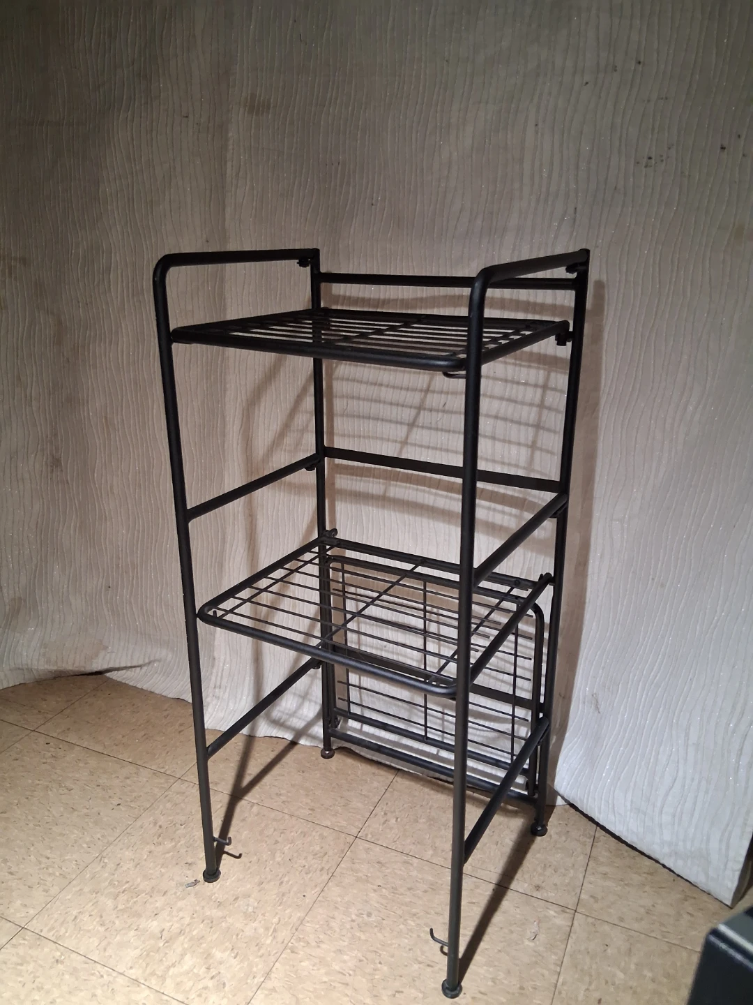 Black Metal Wire Shelf Unit - photo 5