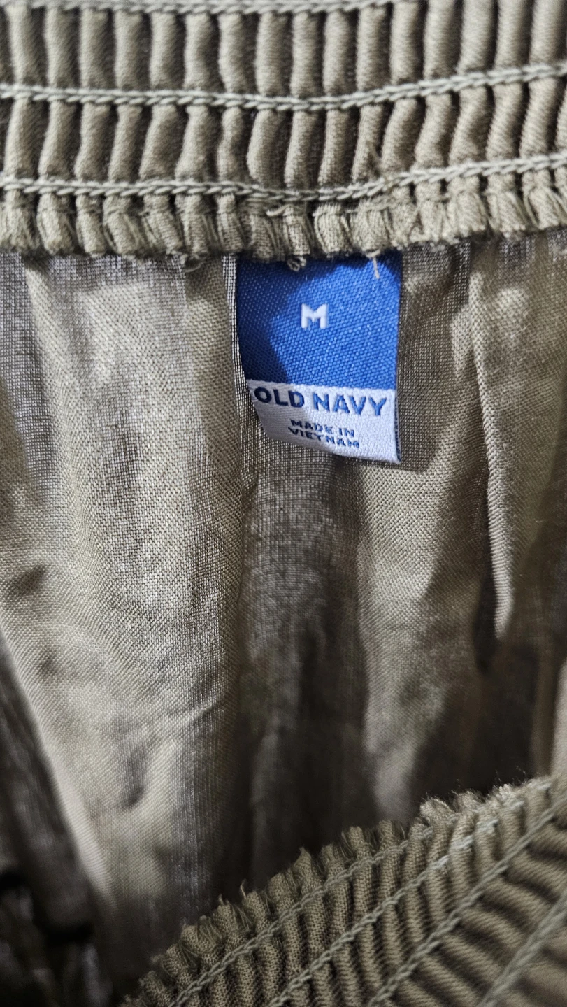 Old Navy Smocked Maxi Dress - Olive Green - Size M - photo 3