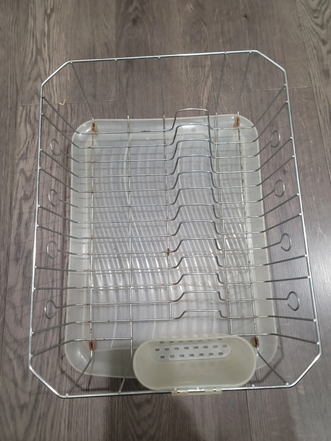 Metal Dish Rack with Plastic Tray